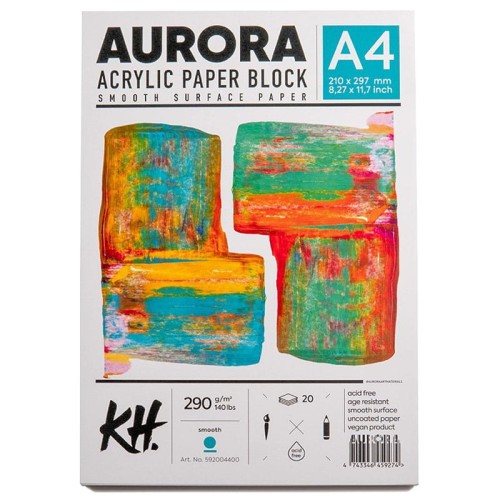 Bloc De Papier Acrylique Liquitex - 12 Feuilles A5 (300 G/m²), Texture Toile, Sans Acide | Pour Peinture Acrylique - 7