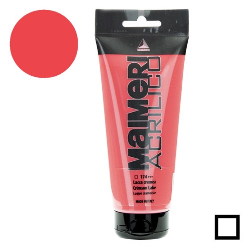 Maimeri Acryl Colore Acrilico 200 Ml - Rosa Venezia, Tubo Artista, Alta Qualità