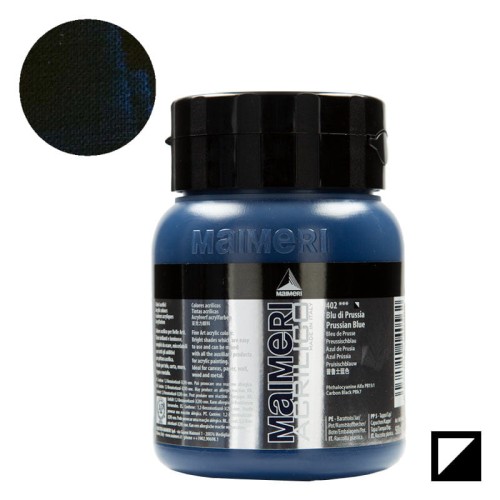 Maimeri Acrilico 500 Ml – Colore Nero Marte – Pittura Acrilica Fine Per Artisti E Studenti – Consistenza Morbida E Facile Da Usare
