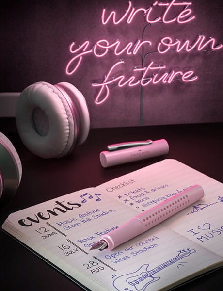 Pióro wieczne GRIP 2010 Faber-Castell - M Rose Shadows