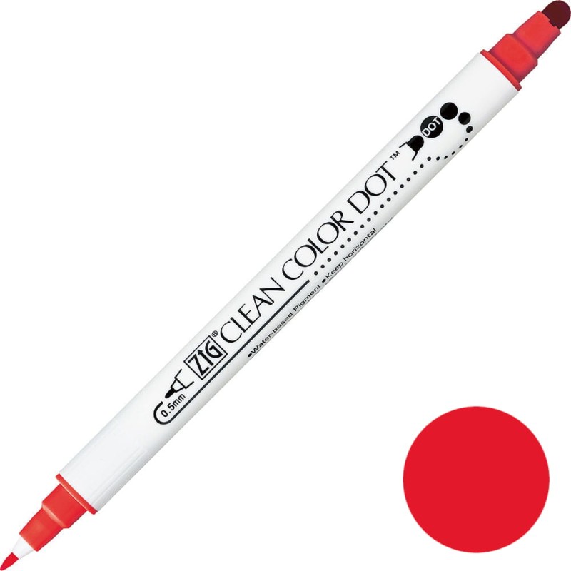 Pisak ZIG Clean Color Dot 020 Red