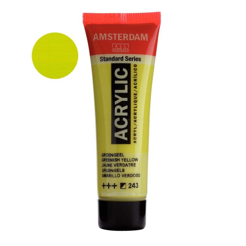 Farba akrylowa Amsterdam Acrylic 20 ml - 243 Greenish yellow