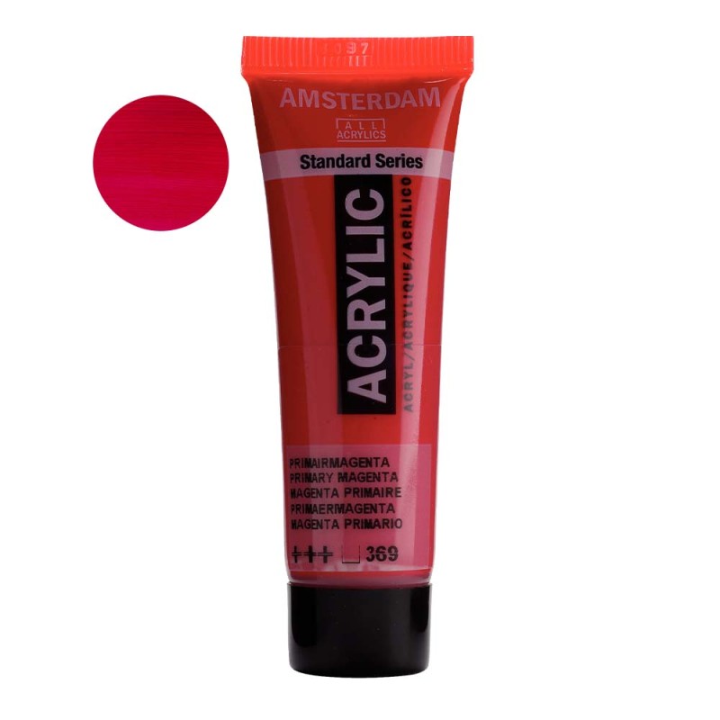 Farba akrylowa Amsterdam Acrylic 20 ml - 369 Primary magenta