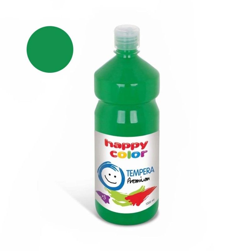 Farba plakatowa Tempera Premium Happy Color 1000ml - 5 Zielony