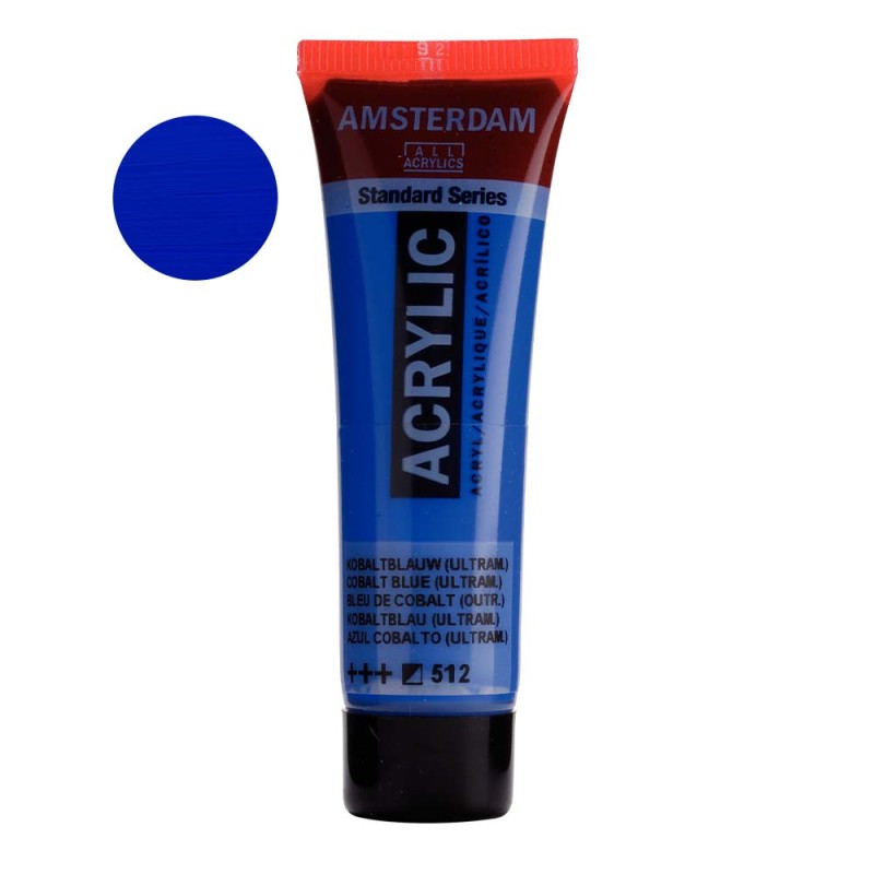 Farba akrylowa Amsterdam Acrylic 20 ml - 512 Cobalt blue