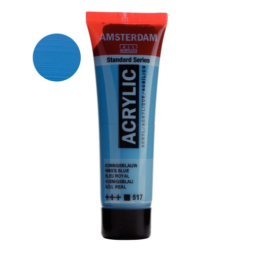 Farba akrylowa Amsterdam Acrylic 20 ml - 517 King's blue