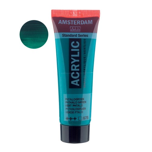 Farba akrylowa Amsterdam Acrylic 20 ml - 675 Phthalo green