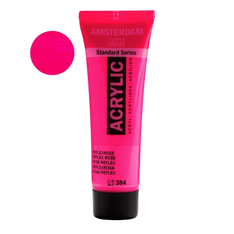 Farba akrylowa Amsterdam Acrylic 20 ml - 384 Reflex rose