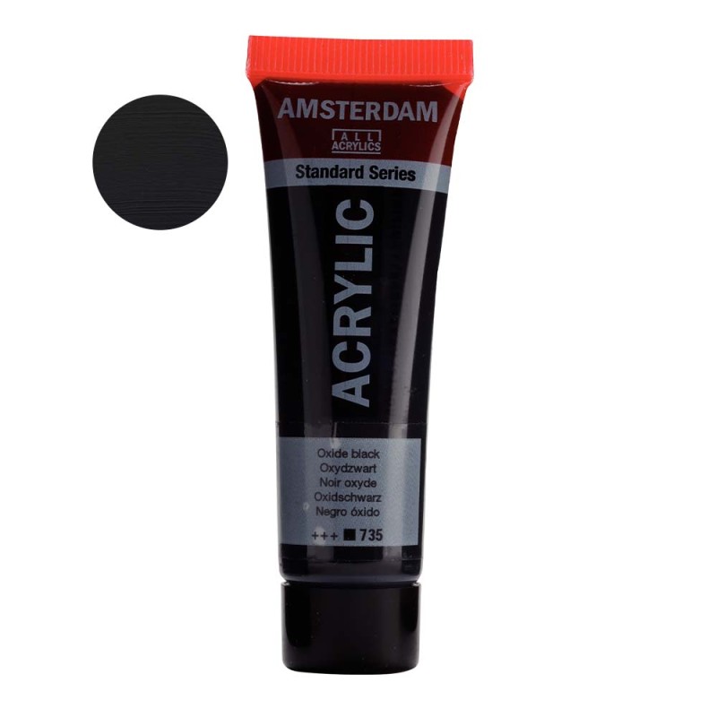 Farba akrylowa Amsterdam Acrylic 20 ml - 735 Oxide black