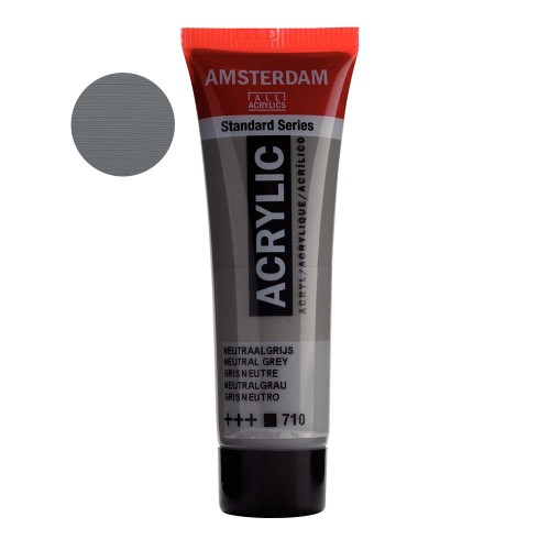 Farba akrylowa Amsterdam Acrylic 20 ml - 710 Neutral grey