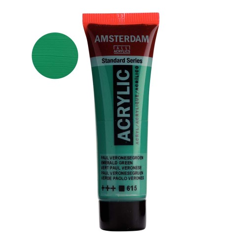 Farba akrylowa Amsterdam Acrylic 20 ml - 615 Emerald green