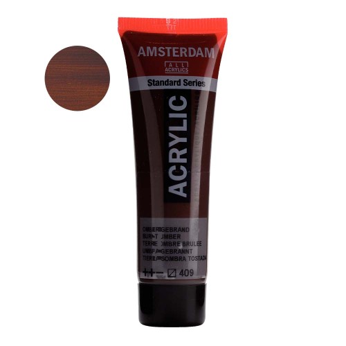 Farba akrylowa Amsterdam Acrylic 20 ml - 409 Burnt umber