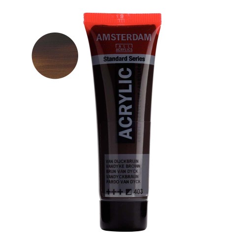 Farba akrylowa Amsterdam Acrylic 20 ml - 403 Vandyke brown