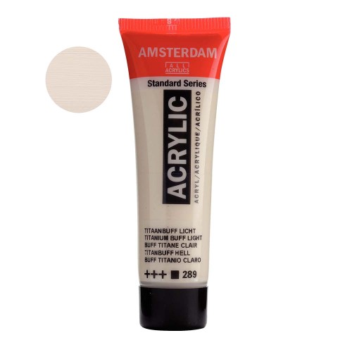 Farba akrylowa Amsterdam Acrylic 20 ml - 289 Titanium buff light
