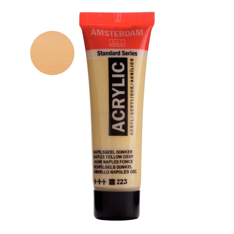 Farba akrylowa Amsterdam Acrylic 20 ml - 223 Naples yellow deep