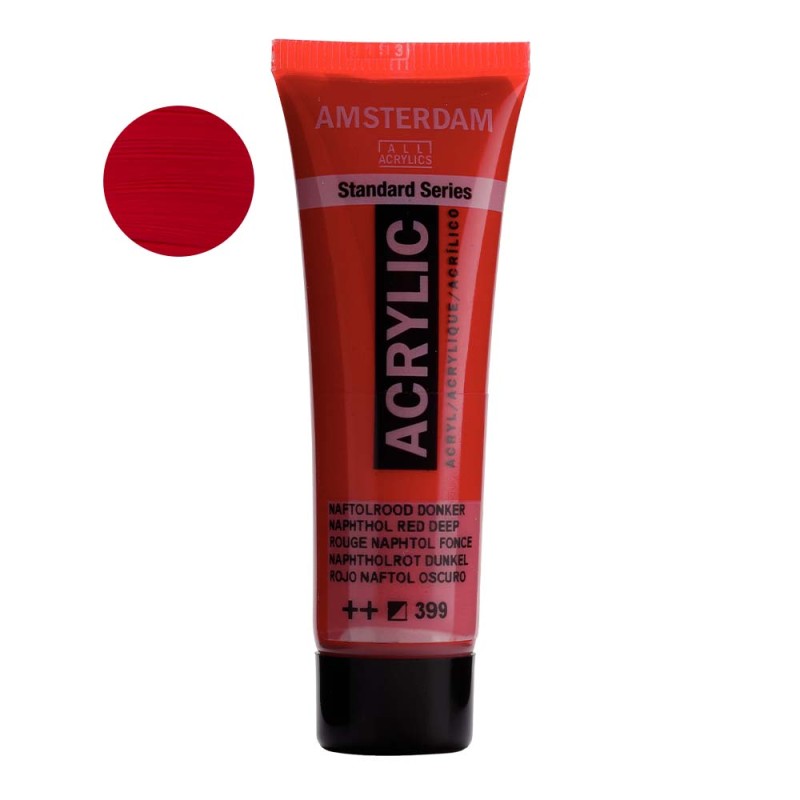 Farba akrylowa Amsterdam Acrylic 20 ml - 399 Naphthol red deep