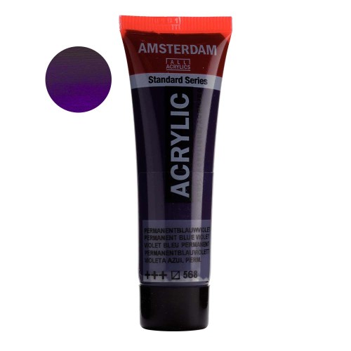 Farba akrylowa Amsterdam Acrylic 20 ml - 568 Permanent blue violet