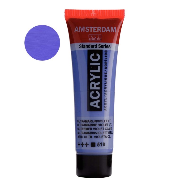 Farba akrylowa Amsterdam Acrylic 20 ml - 519 Ultramarine violet light