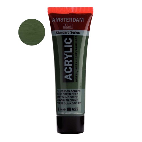 Farba akrylowa Amsterdam Acrylic 20 ml - 622 Olive green deep