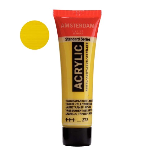 Farba akrylowa Amsterdam Acrylic 20 ml - 272 Transparent yellow medium