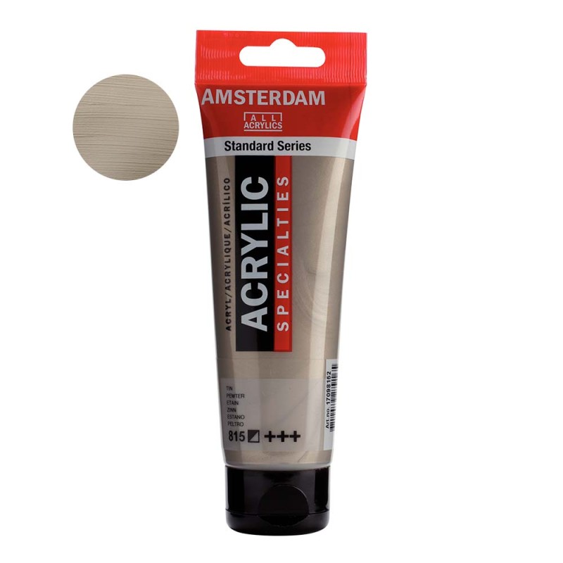 Farba akrylowa Amsterdam Acrylic 120 ml - 815 Pewter metallic