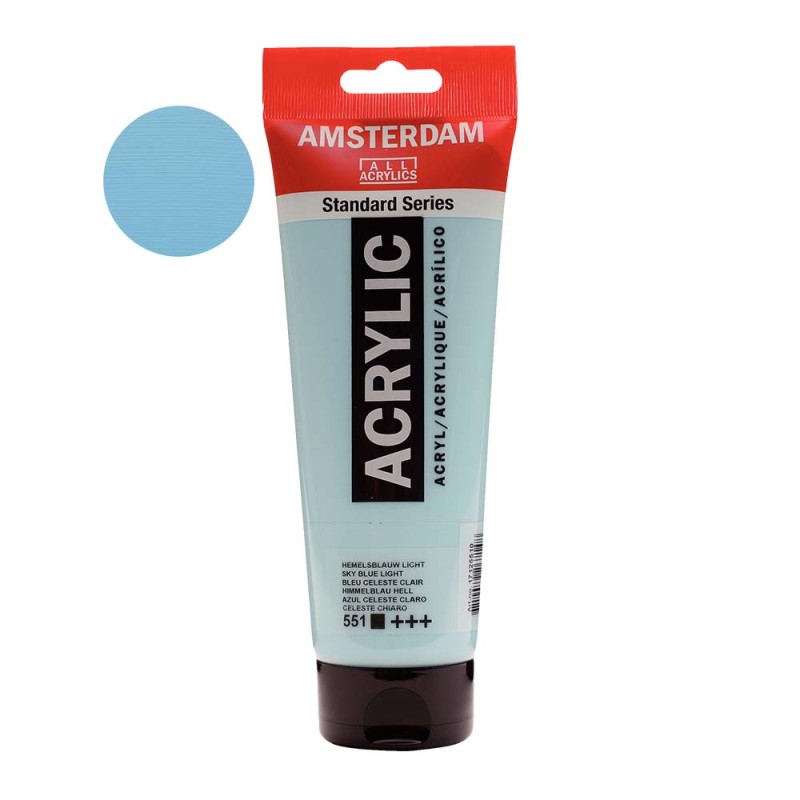 Farba akrylowa Amsterdam Acrylic 250 ml - 551 Sky blue light