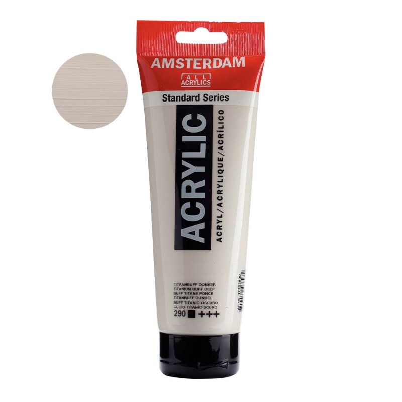 Farba akrylowa Amsterdam Acrylic 250 ml - 290 Titanium buff deep