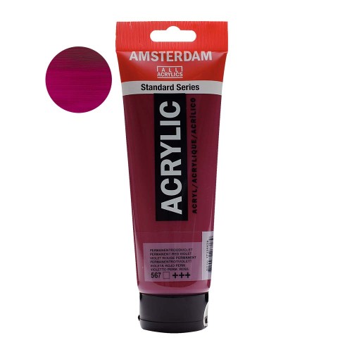 Farba akrylowa Amsterdam Acrylic 250 ml - 567 Permanent red violet