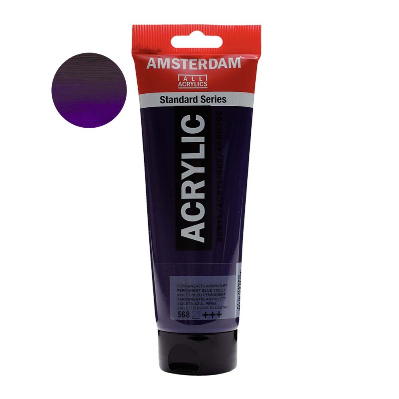 Farba akrylowa Amsterdam Acrylic 250 ml - 568 perm. blue violet
