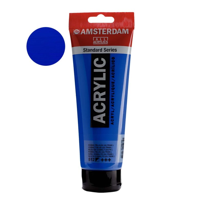Farba akrylowa Amsterdam Acrylic 250 ml - 512 Cobalt blue (ultram.)