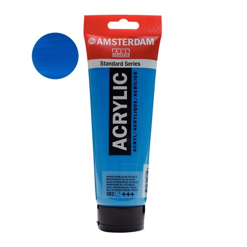 Farba akrylowa Amsterdam Acrylic 250 ml - 582 Manganese blue phthalo
