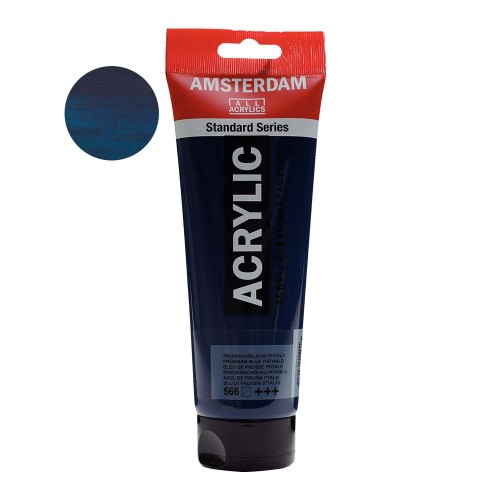 Farba akrylowa Amsterdam Acrylic 250 ml - 566 Prussian blue (phthalo)
