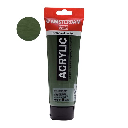 Farba akrylowa Amsterdam Acrylic 250 ml - 622 Olive green deep