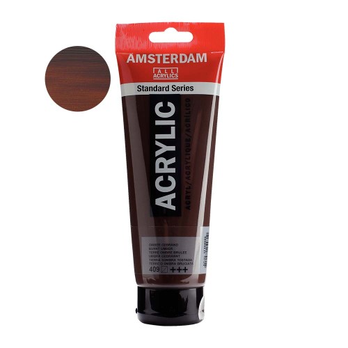 Farba akrylowa Amsterdam Acrylic 250 ml - 409 Burnt umber