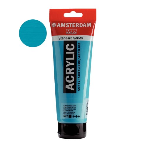 Farba akrylowa Amsterdam Acrylic 250 ml - 522 Turquoise blue