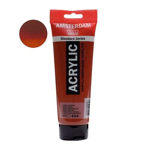 Farba akrylowa Amsterdam Acrylic 250 ml - 411 Burnt sienna
