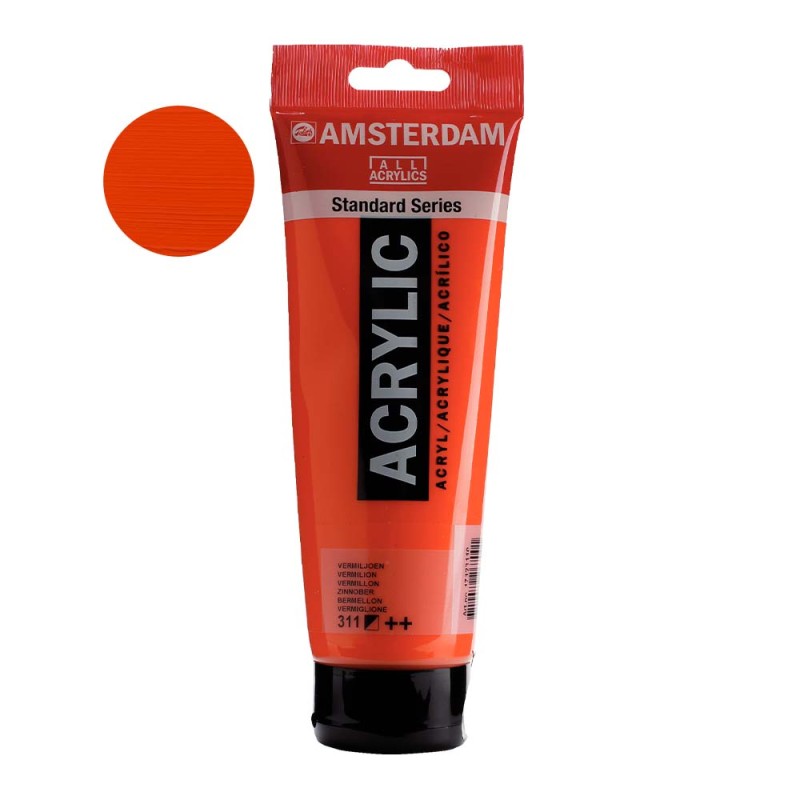 Farba akrylowa Amsterdam Acrylic 250 ml - 311 Vermilion