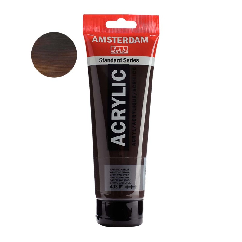 Farba akrylowa Amsterdam Acrylic 250 ml - 403 Vandyke brown