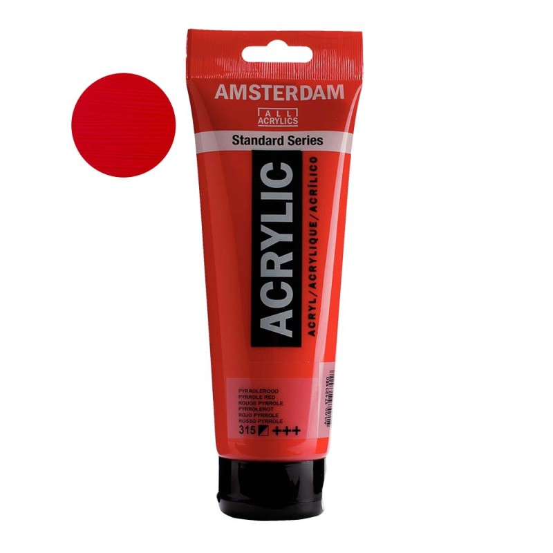 Farba akrylowa Amsterdam Acrylic 250 ml - 315 Pyrrole red