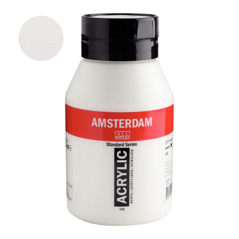 Farba akrylowa Amsterdam Acrylic 1L - 105 Titanum White