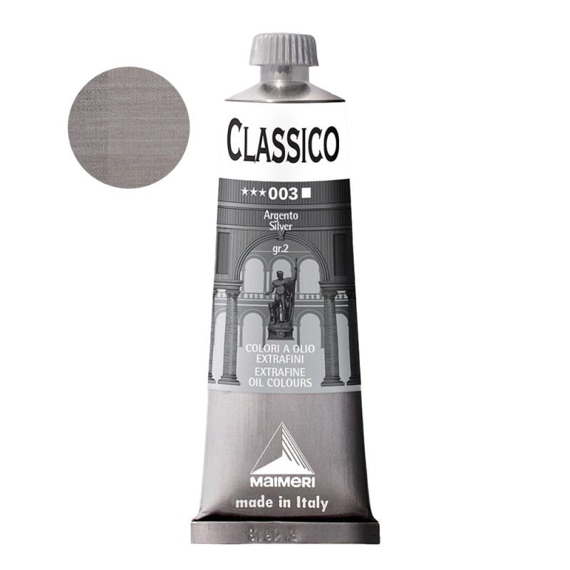 Farba olejna Maimeri Classico 60 ml - 003 Silver