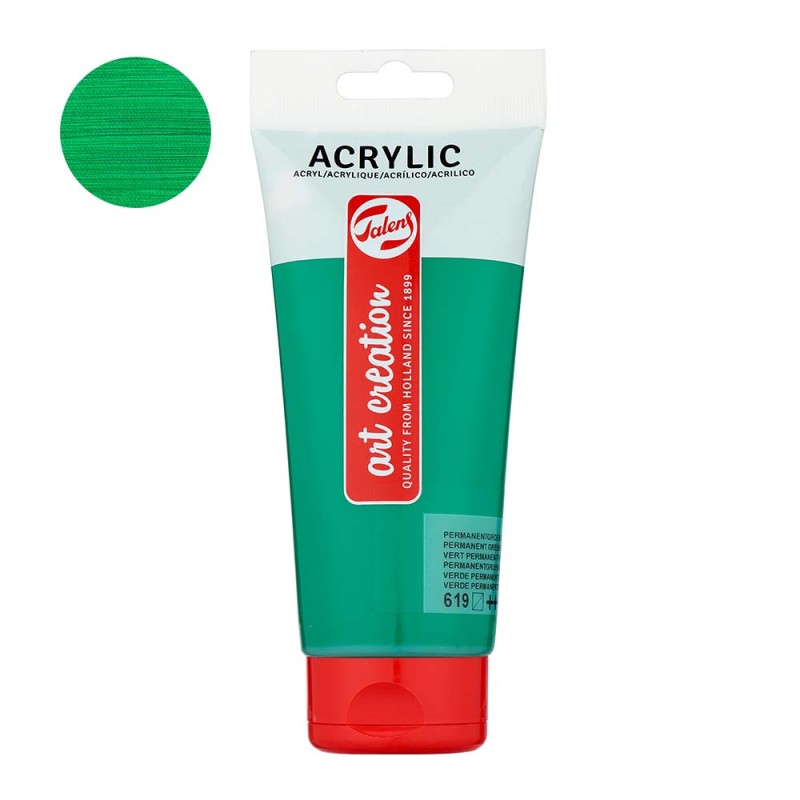 Farba akrylowa Art Creation Acrylic 200 ml - 619 Pernament Green Deep