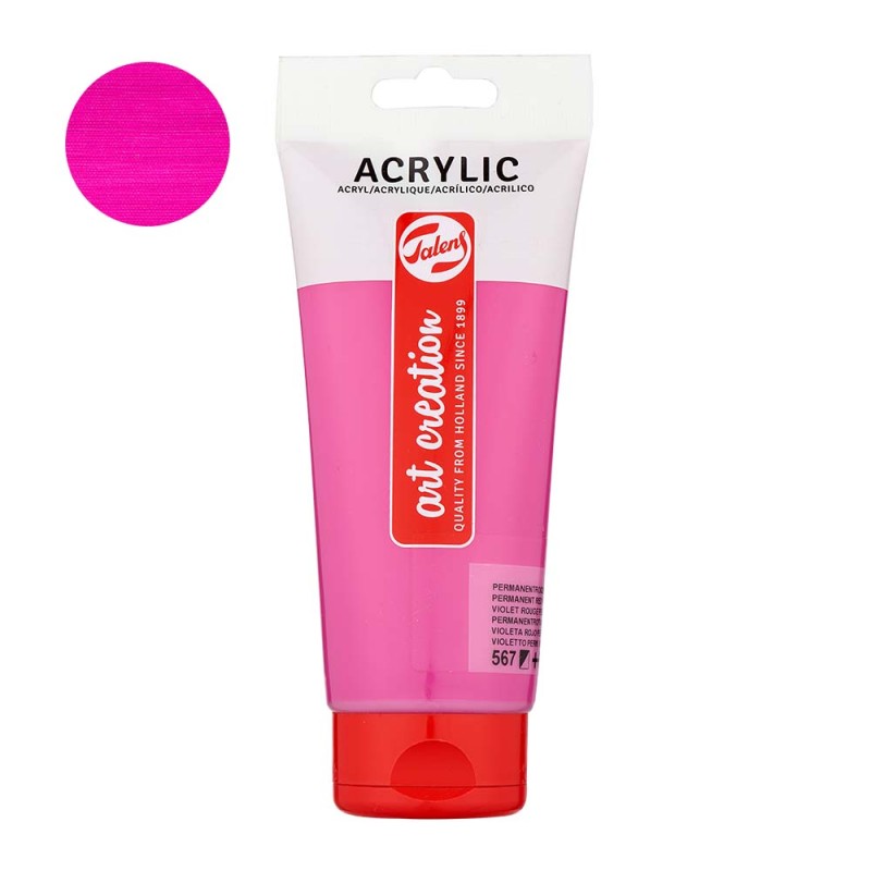 Farba akrylowa Art Creation Acrylic 200 ml - 567 Permanent Red Violet