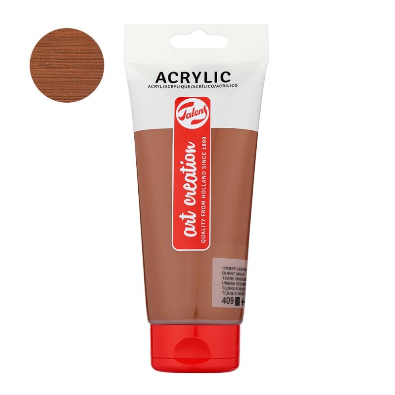 Farba akrylowa Art Creation Acrylic 200 ml - 409 Burnt Umber