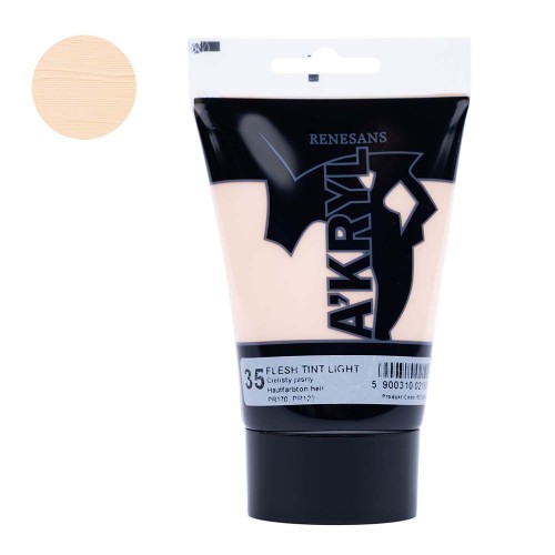 Farba akrylowa Renesans A'kryl 100 ml - 35 Tinta cielista jasna