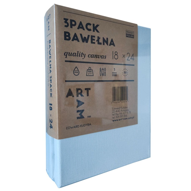 3Pack komplet podobrazi Art Ram 18x24 cm 02