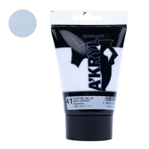 Farba akrylowa Renesans A'kryl 100 ml - 41 Błękit pastelowy