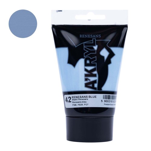 Farba akrylowa Renesans A'kryl 100 ml - 42 Błękit renesans