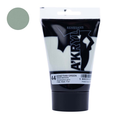 Farba akrylowa Renesans A'kryl 100 ml - 44 Zieleń wenecka