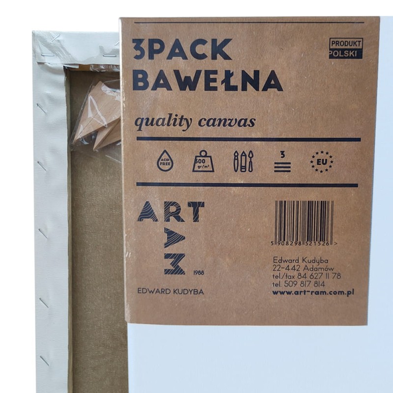 3Pack komplet podobrazi Art Ram 18x24 cm 01